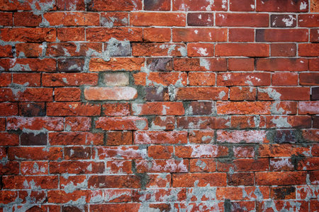 old red brick wall for textured background