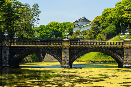 Nujibashi main to access Imperial Palace in Tokyo. Japanのeditorial素材