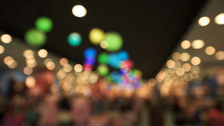 Blur fashion shopping mall with defocused light bokeh. Business  industry asbstract.の写真素材