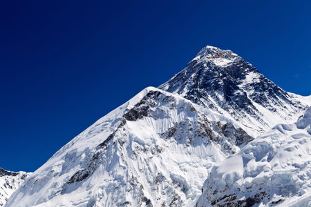 Mount Everest Summit in Himalaya Mountains, Nepal