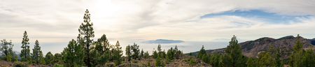 Inspirational Mountains Landscape on Tenerife, Canary Islands, La Gomera Islandの写真素材