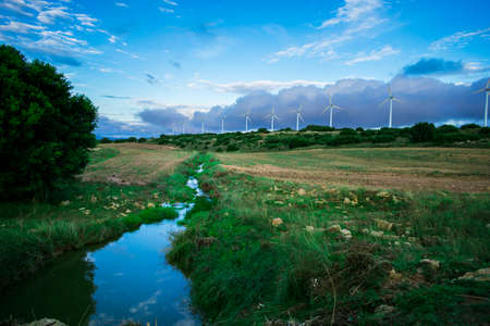 river formed by the rain.の写真素材