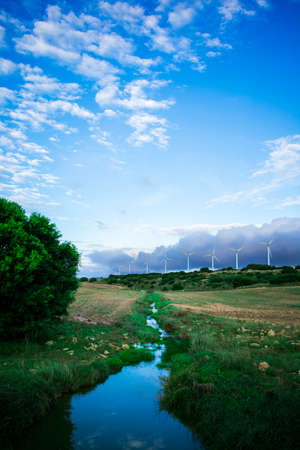 river formed by the rain.の写真素材
