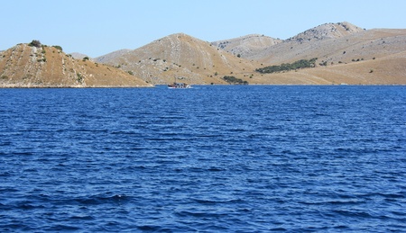 Mediterranean landscape - Kornati islands, Adriatic sea, Dalmatia, Croatiaの写真素材
