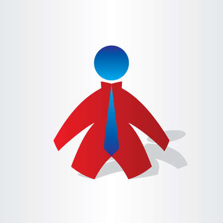 business man with tie icon のイラスト素材