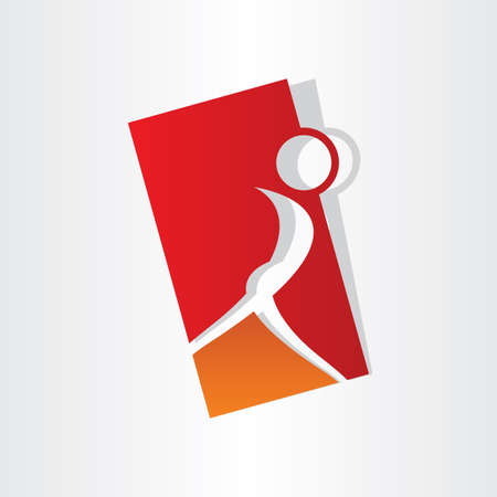 girl dancing symbol designのイラスト素材