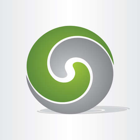 liquid plastic ball icon green design elementのイラスト素材