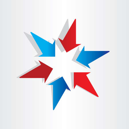 arrows symbol center target abstract design elementのイラスト素材