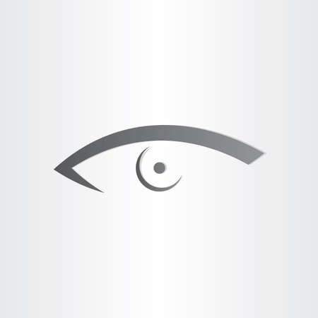 human eye stylized icon optics make-up look vision womanのイラスト素材