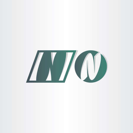letter n icons font abstract design emblemのイラスト素材