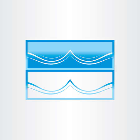 sea ocean wave shape abstract icon designのイラスト素材