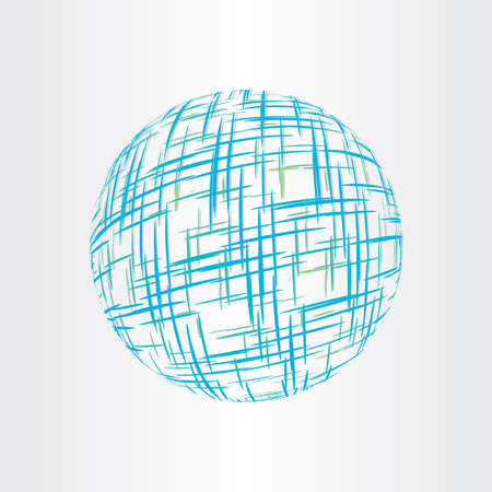 abstract globe earth technology icon designのイラスト素材