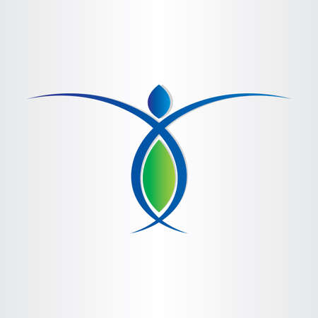 healthy man symbol healthy stomach stomach pain iconのイラスト素材