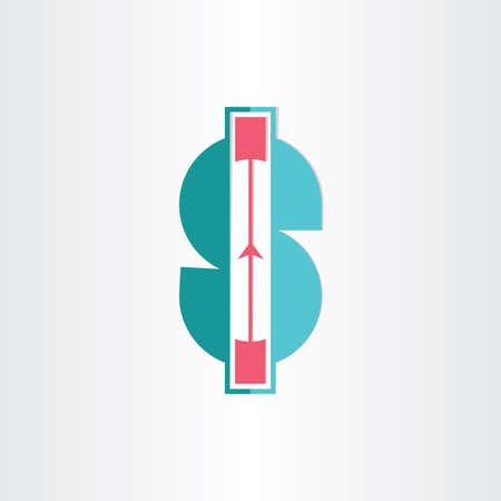 dollar rising banking icon designのイラスト素材