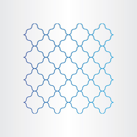 blue seamless wire design element