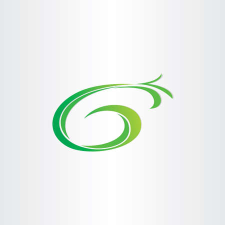 letter g bio gasoline plant icon designのイラスト素材