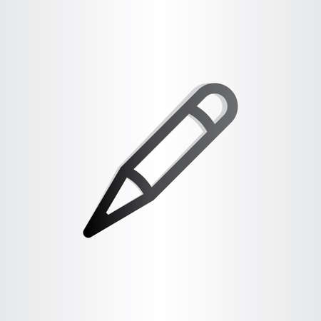 pen icon school pencil designのイラスト素材