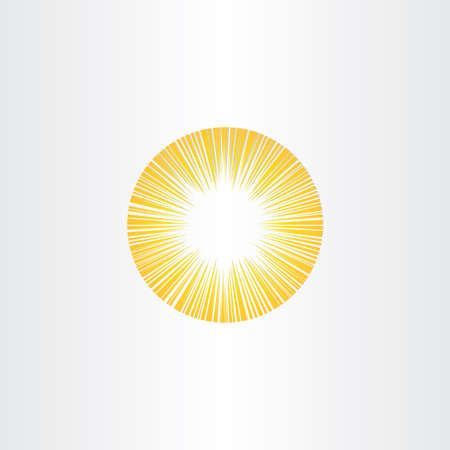 sunshine rays sun icon solar energy symbolのイラスト素材