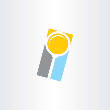 search magnifier abstract icon designの写真素材