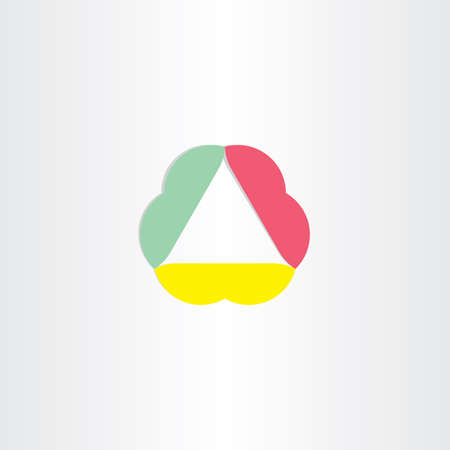 abstract business triangle icon designの写真素材
