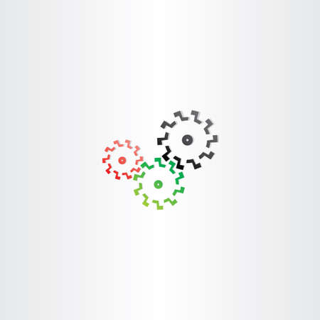 color cogs mechanic gears icon designの写真素材