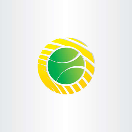 tennis ball vector symbol designの写真素材