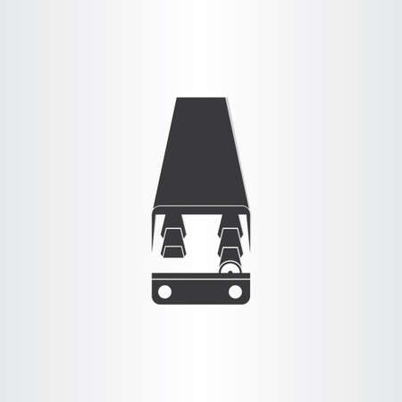 black bus vector icon designの写真素材