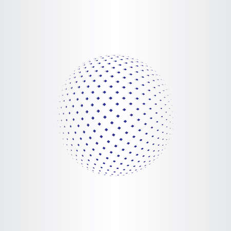 blue halftone globe icon designの写真素材