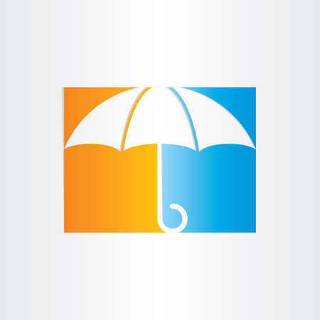 abstract umbrella icon vector designの写真素材