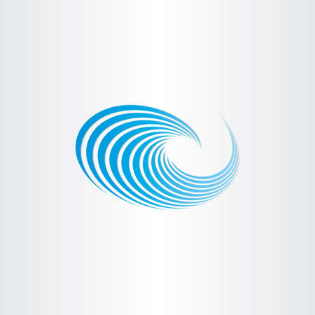 water wave blue sign designの写真素材