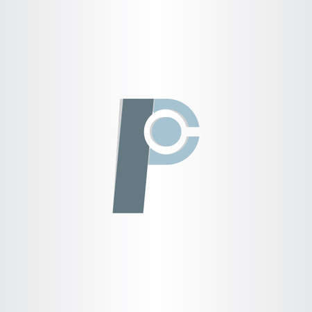 letter p character vector symbol designの写真素材