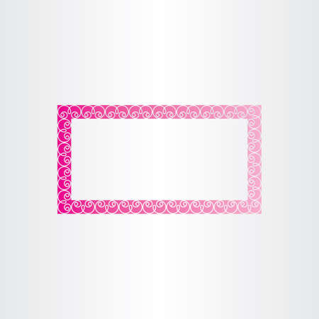 rectangle decorative magenta frame designの写真素材