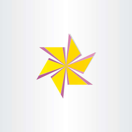 abstract windmill symbol design elementの写真素材