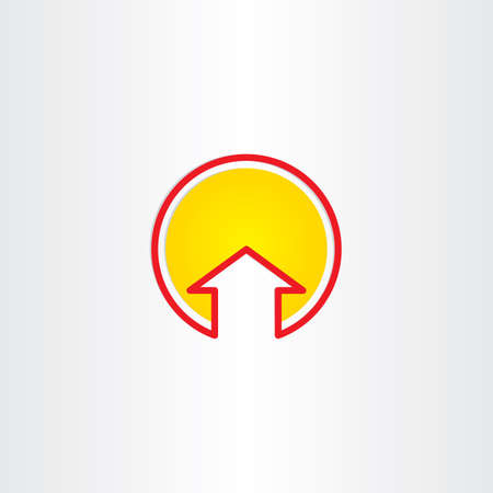 house or arrow up symbol designの写真素材