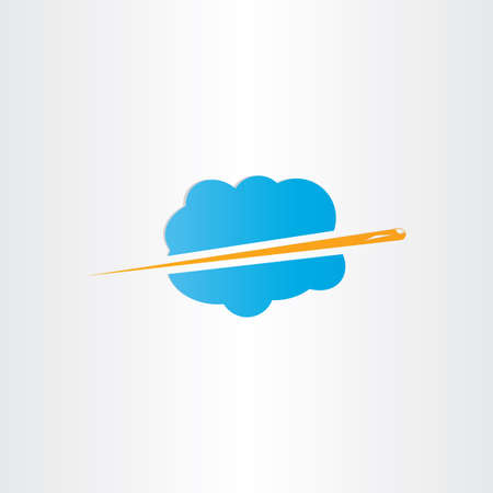 airplane flying through clouds icon designの写真素材