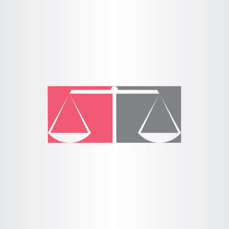 scales of justice vector symbol designの写真素材