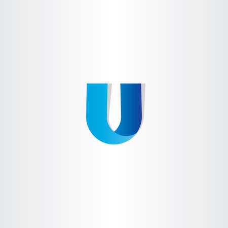 letter u icon vector logo design elementのイラスト素材