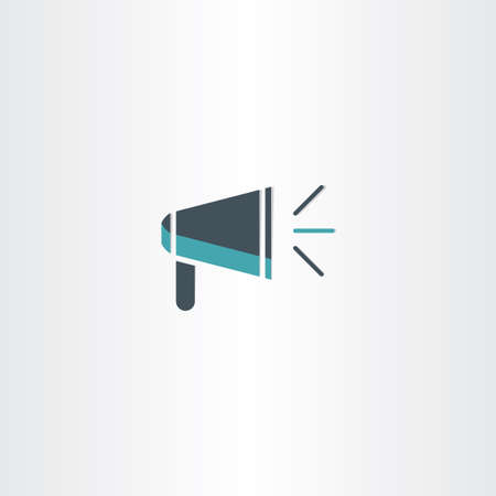 flat megaphone icon vector designのイラスト素材