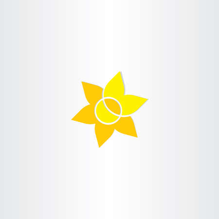 yellow sun flower icon designのイラスト素材