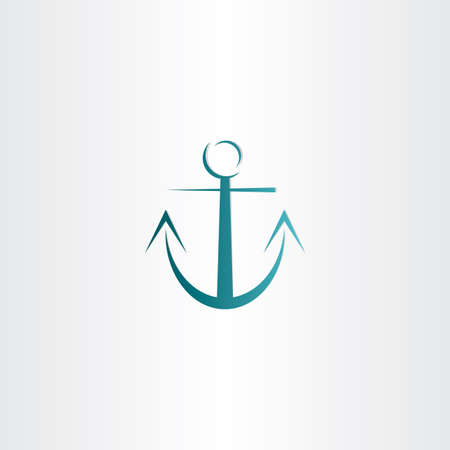 stylized anchor icon design elementのイラスト素材