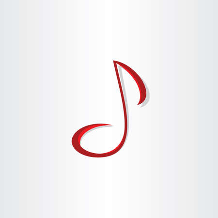 stylized musical note vector symbol designのイラスト素材