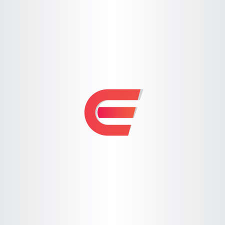 red letter e   symbol vector icon emblemのイラスト素材