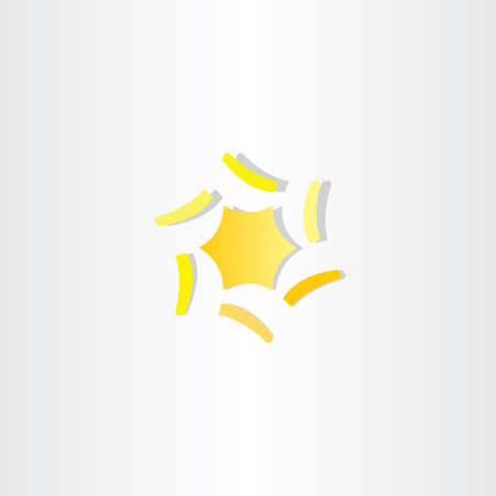 abstract yellow star icon logo vector element design symbolのイラスト素材