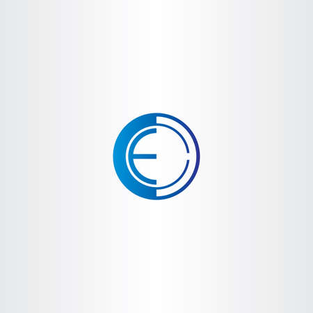 letter e target point logo designのイラスト素材