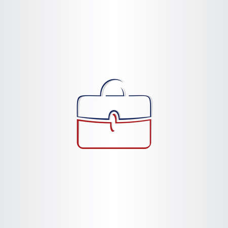 briefcase symbol stylized vector business logo designのイラスト素材