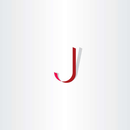 red letter j logo icon design signのイラスト素材
