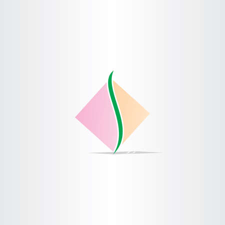 square spine logo design vector anatomy logoのイラスト素材