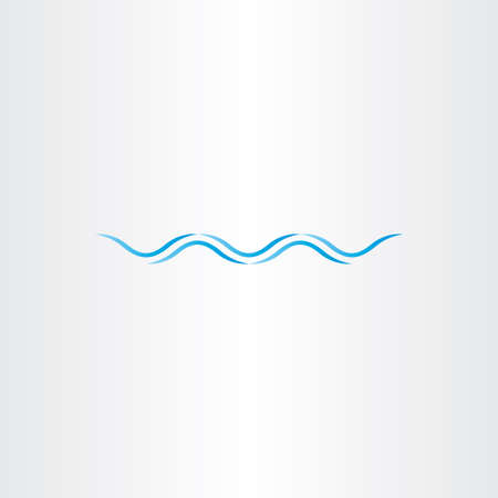 water wave ocean waves icon design element signのイラスト素材