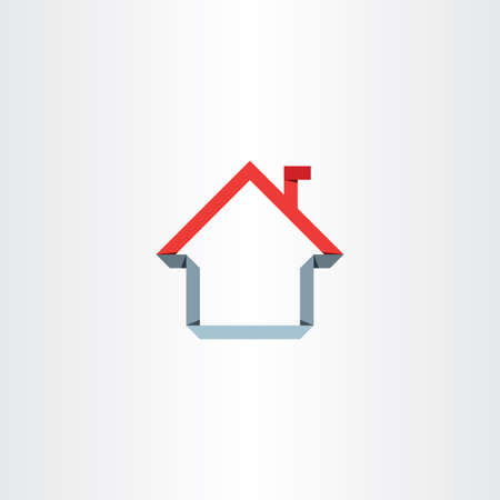 paper house vector home sign designのイラスト素材