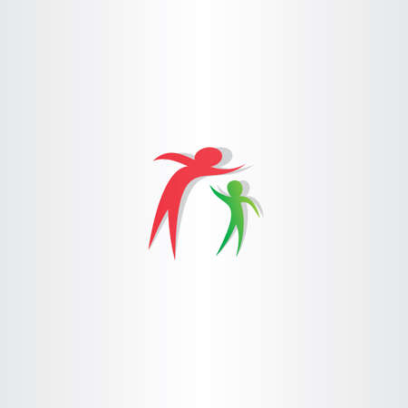 stop domestic violence concept mother beat child icon abuseのイラスト素材